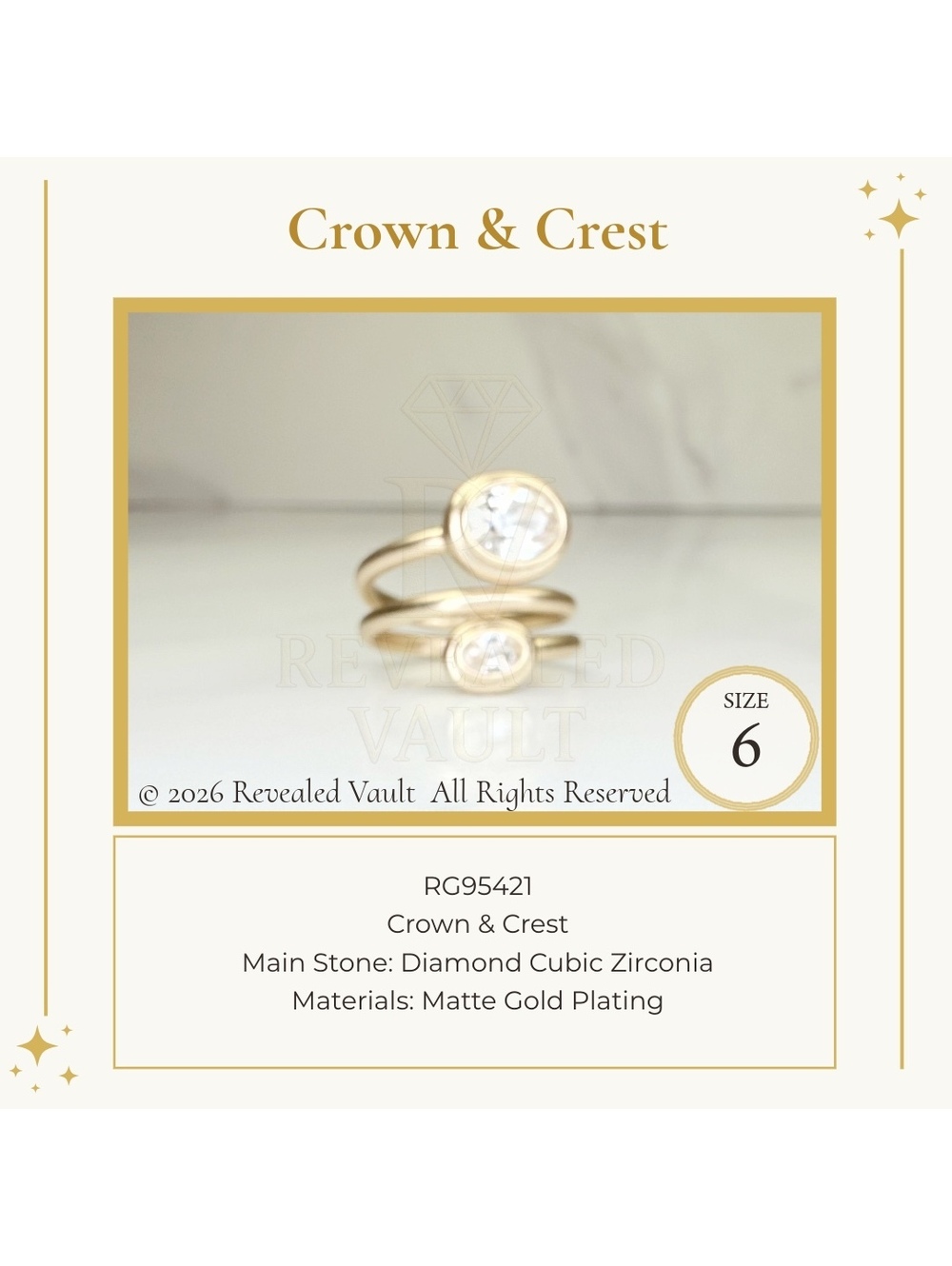 Crown & Crest - Size 6 - OG